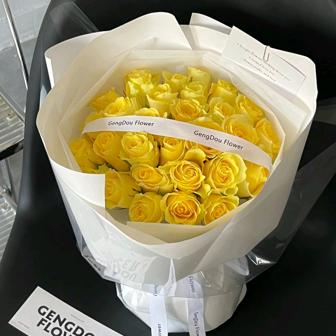 黃玫瑰鮮花 香港鮮花即日配送 33/52/99支