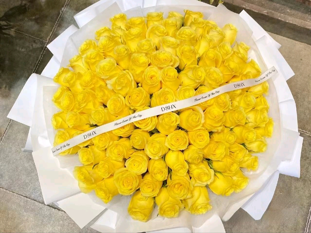 黃玫瑰鮮花 香港鮮花即日配送 33/52/99支