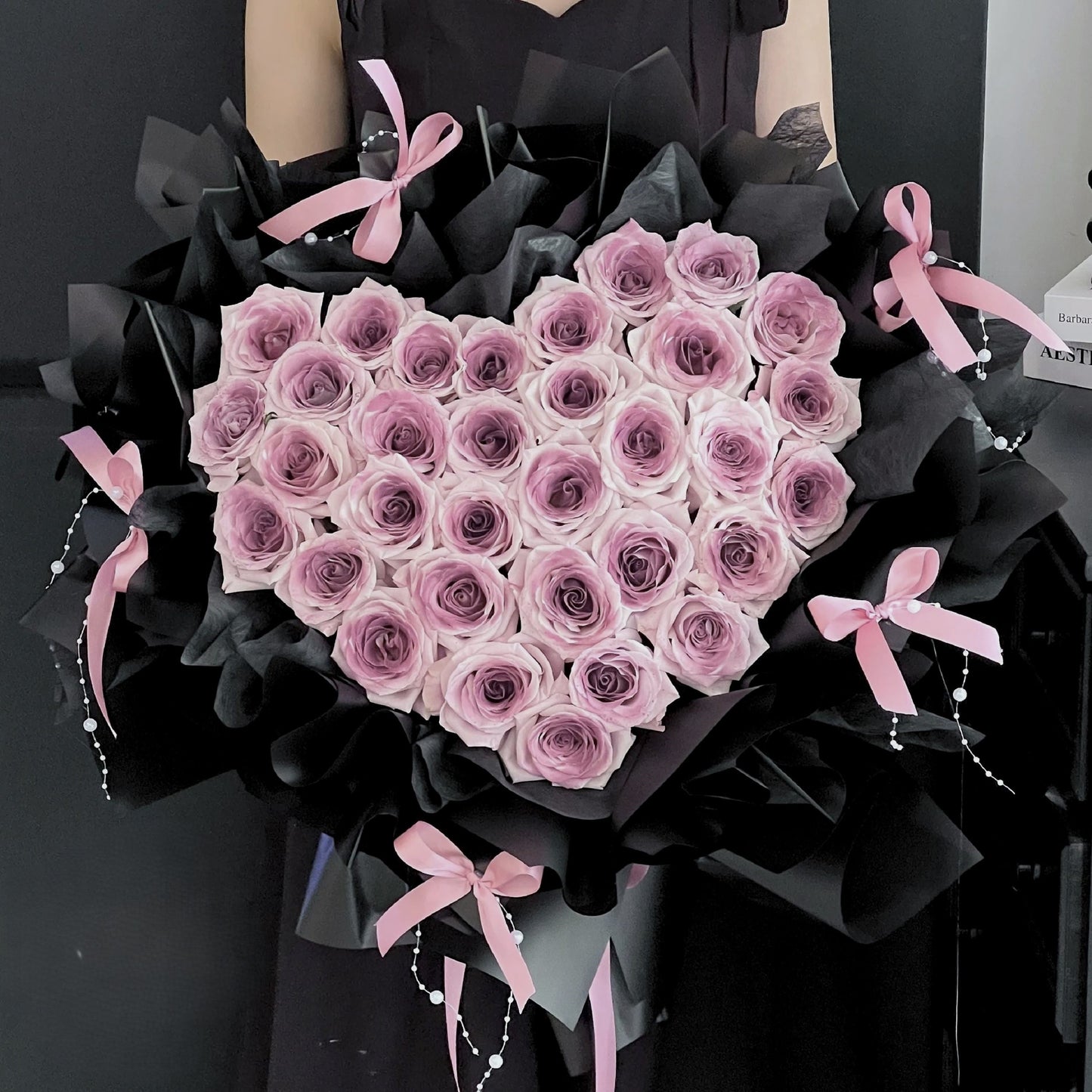 烏梅子醬花束心形玫瑰33/52/99/199支支香港鮮花即日配送