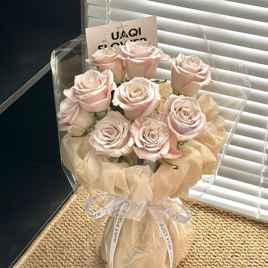 9枝曼塔玫瑰 香港鮮花即日配送