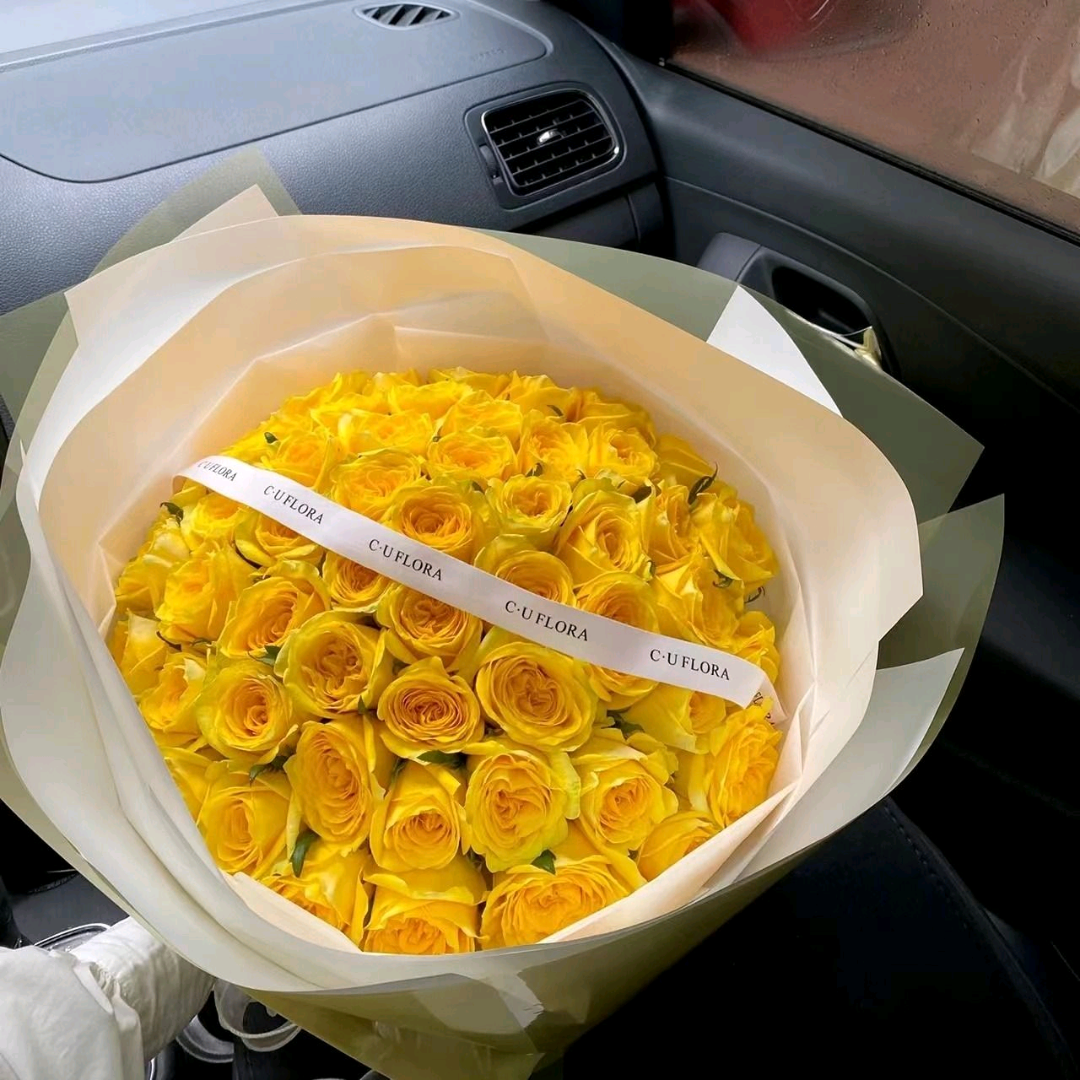 黃玫瑰鮮花 香港鮮花即日配送 33/52/99支