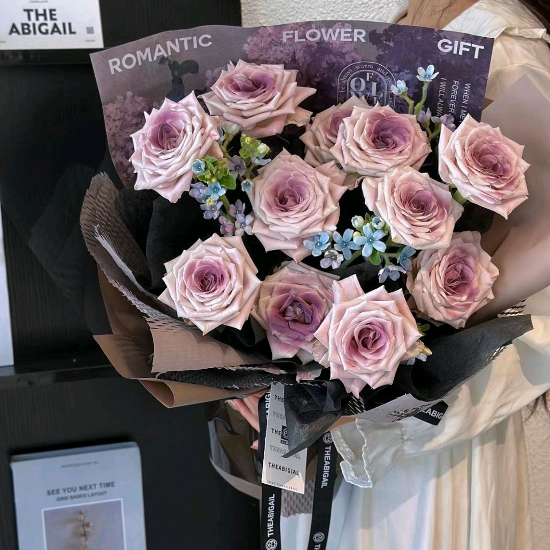 烏梅子醬玫瑰鮮花 香港鮮花即日配送 11/19支